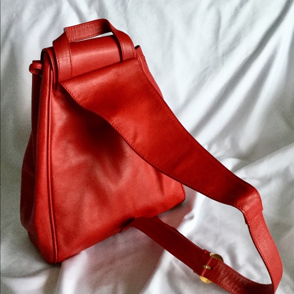 Paloma Picasso Red Leather Bag - Picture 4 of 13